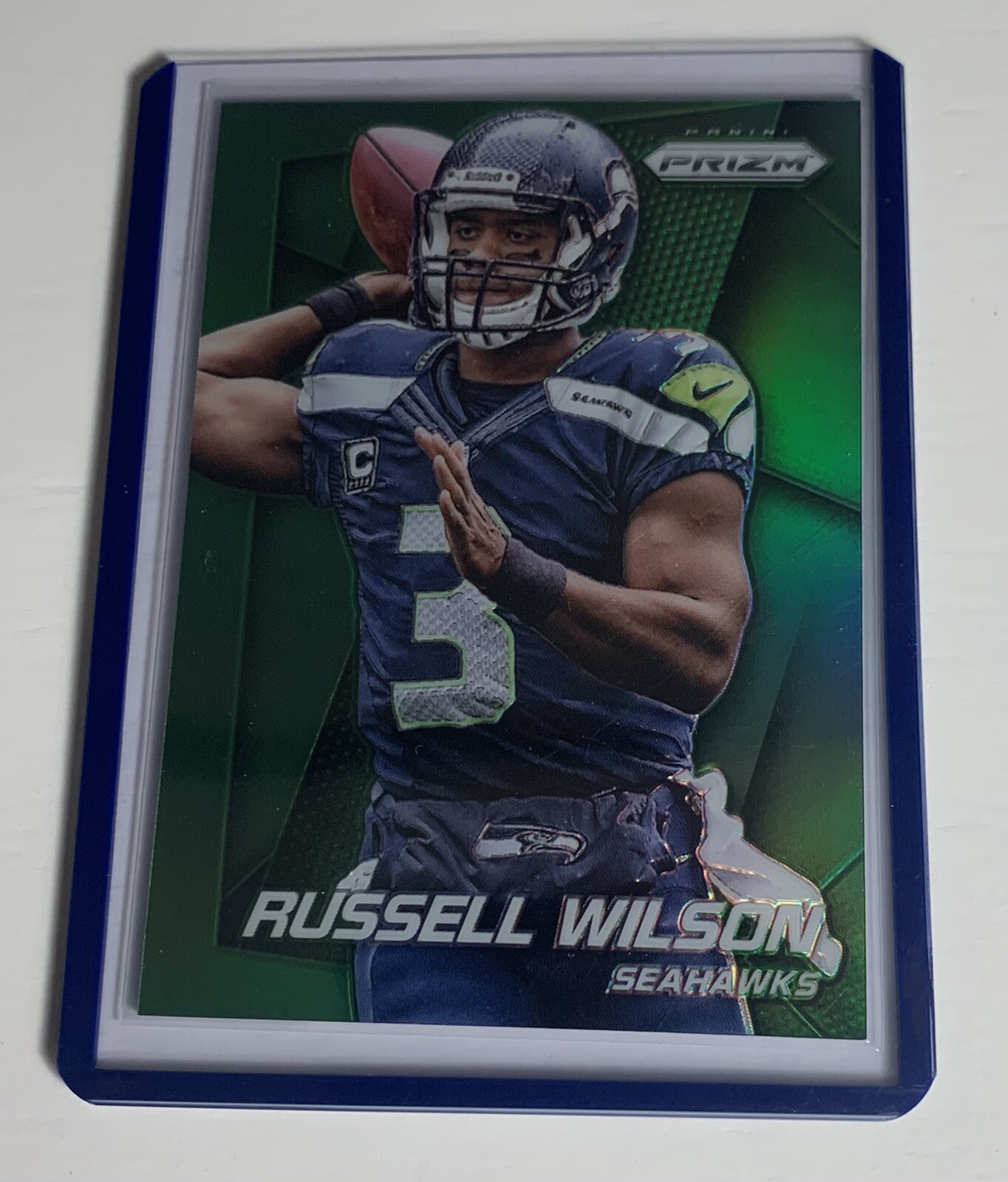 2014 Panini Prizm Russell Wilson Green Prizm #138