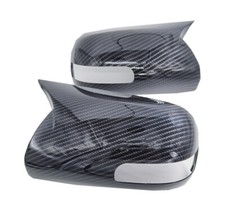 Carbon Fiber Side Mirror Cover Trims Fit For 2007 - 2011 Toyota Camry.