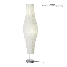 NEW IKEA DUDERO Floor Lamp 15621 White/Silver Cool Vintage Retro 54 inches