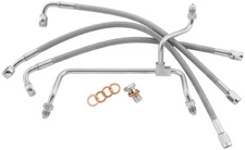 Goodridge Econoline Stainless Braided & Coated FRONT Brake Line Kit HD82128-A+6