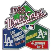 1988 World Series Commemorative Pin - Dodgers vs. A's - Limited 1,000