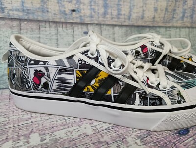 Adidas Originals Disney Pixar x Nizza Men's 10 Shoes White Black