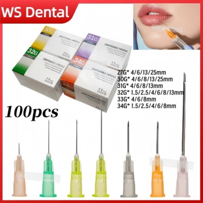 Tattoo Micro Needles 1.5-25mm Disposable Painless Sterile Syringe Tips Needle