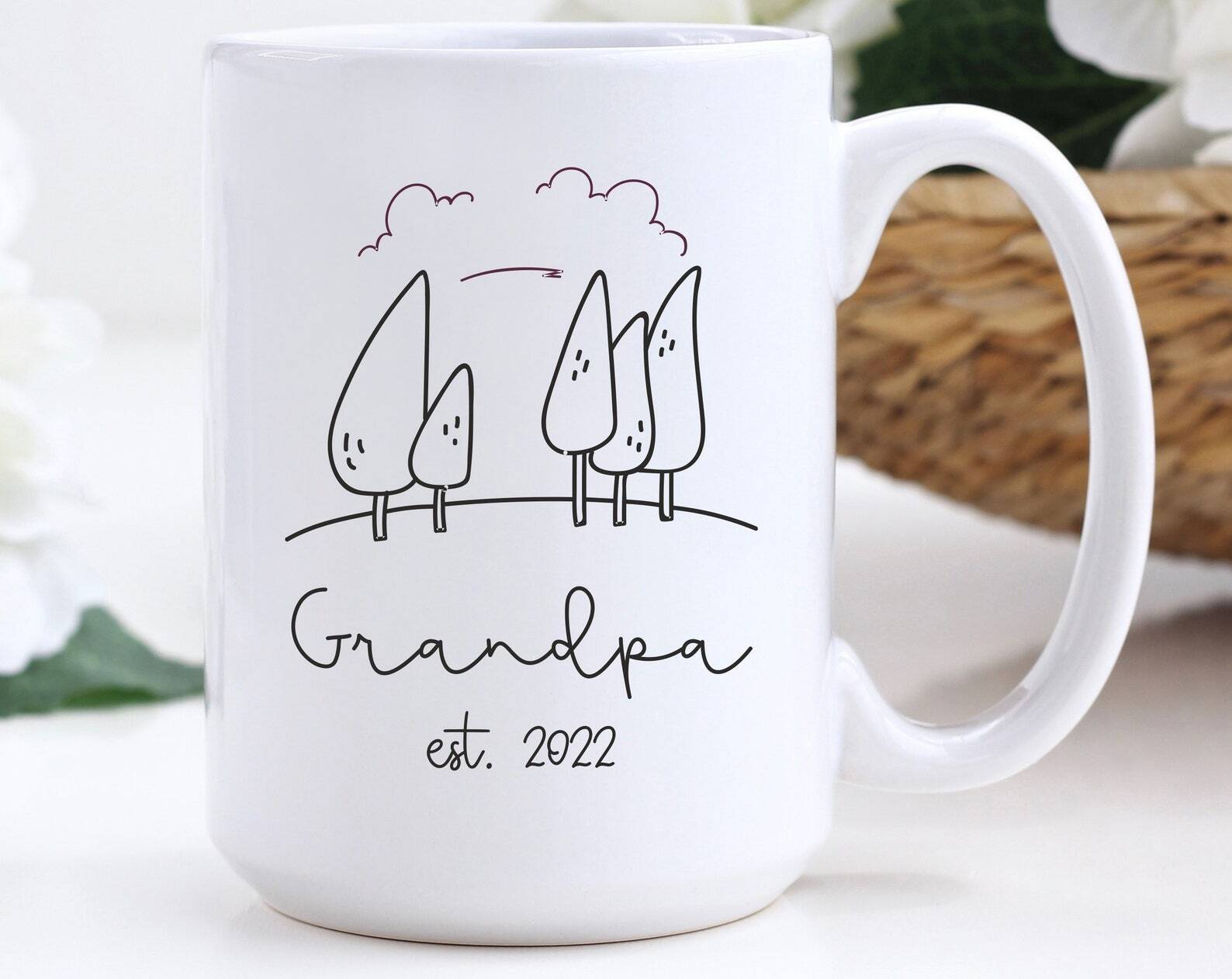 New Grandpa Mug Personalised Grandpa Mug First Time Grandpa New Grandpa Gift