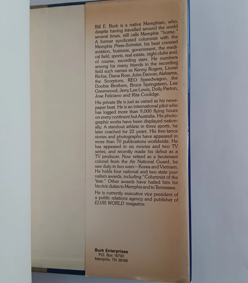 Elvis Through My Eyes, Bill E. Burk, 1987 limitiert & signiert | HC Dust Jacket - Bild 4 von 4