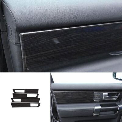 ABS Wood Grain Inner Side Door Molding Trim For Land Rover Discovery 4 2010-2016