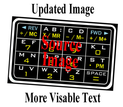 Accessory for: Casio Database DBC 610 Self-Adhesive Vinyl Keypad