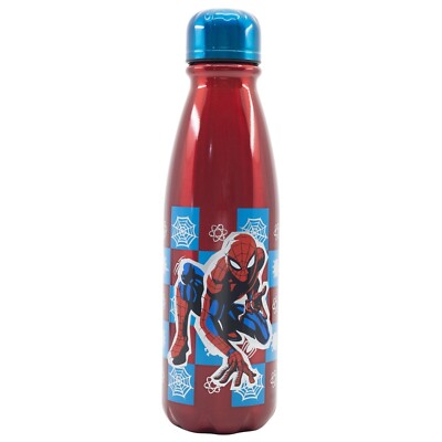 Marvel Spiderman ALU - Sportflasche Wasserflasche Trinkflasche Flasche 600 ml
