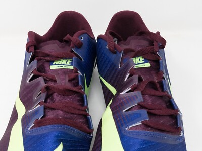 Sz 10.5] Nike JaFly 3 Track Spikes Bordeaux Purple Lime  display picture 2