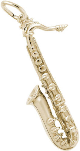10K or 14K Gold Tenor Saxophone Charm by Rembrandt - 第 1/3 張圖片