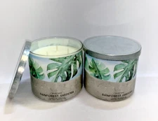 2 Rain Forest Gardenia Scented Candle 14.5 oz