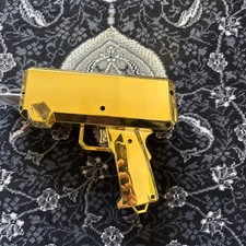 Gold Money Gun Shooter Make It Rain Cash Spray Toy