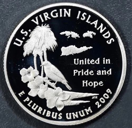 2009-S DC and US Territories Quarters US Virgin Islands Proof — photo from the most recent tracked eBay sale