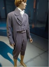 Gray Wool Regency Tailcoat, Men's 19th Century British Tailcoat