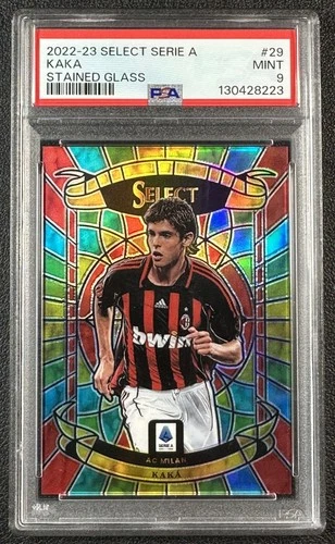 KAKA PSA 9 2022 PANINI SELECT SERIE A #29 STAINED GLASS PRIZM MILAN SP 223
