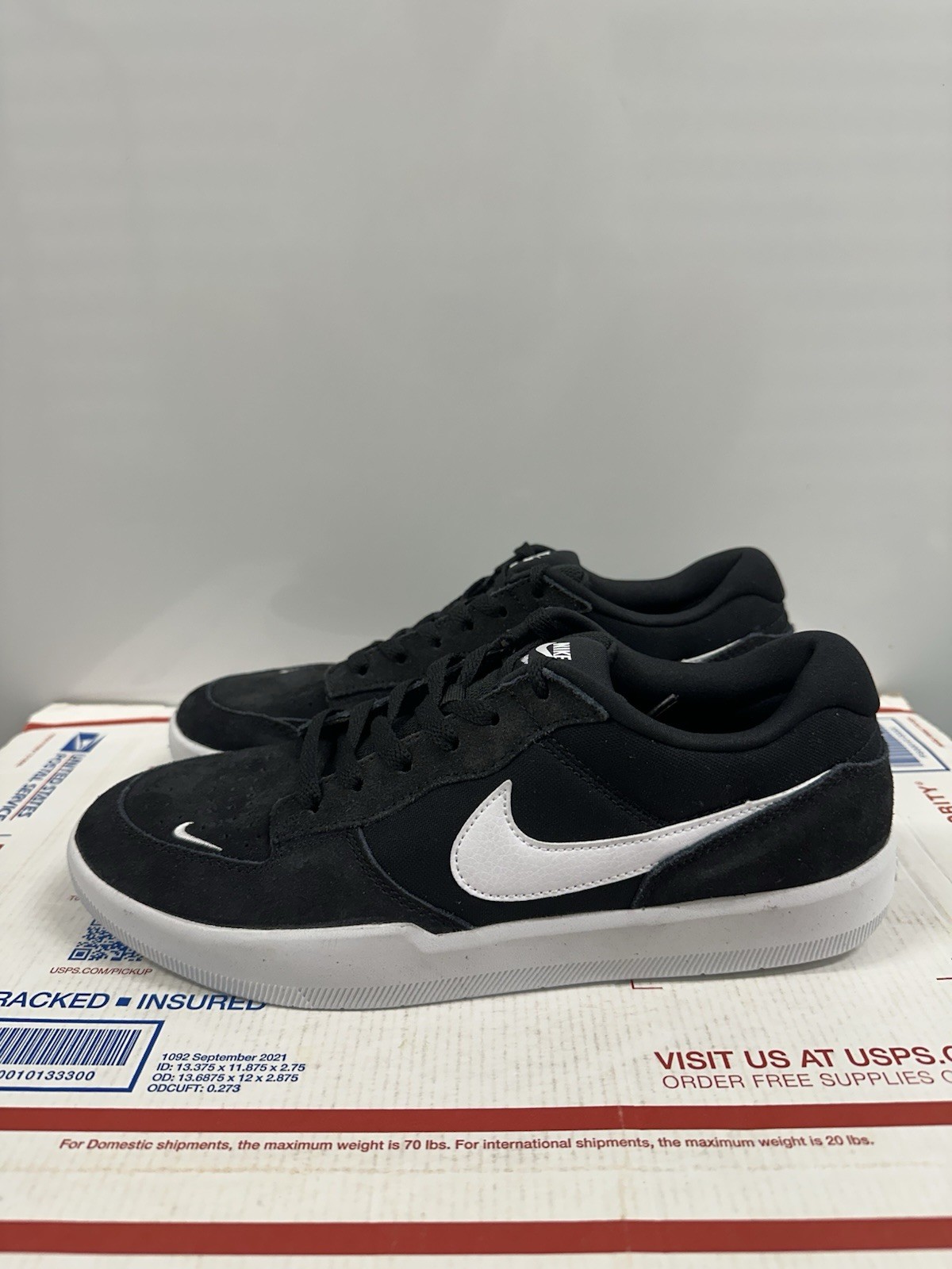 SAOLA Nike SB Force 58 'Black White' CZ2959 001 taglia 9 5