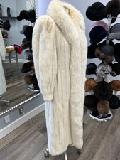 Luxury Mink  Fox Fur Coat 50  Full Length Professionally Reconditioned  Stored