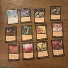 12 Different Magic The Gathering Cards. Deckmaster, Collectable.