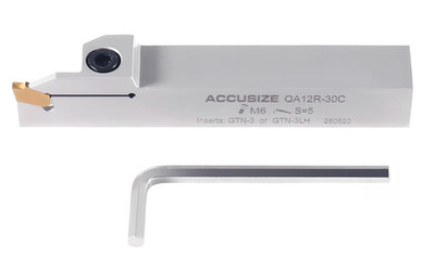 Accusize Industrial Tools 3/4'' by 3/4'' Heavy Duty Indexable Grooving Cut-Off H