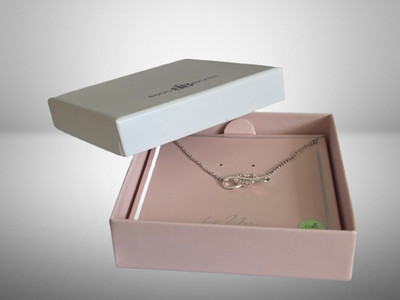 Bijou Brigitte Kette Silber Optik Herz Unendlichkeit Infinity Zirkonia in OVP