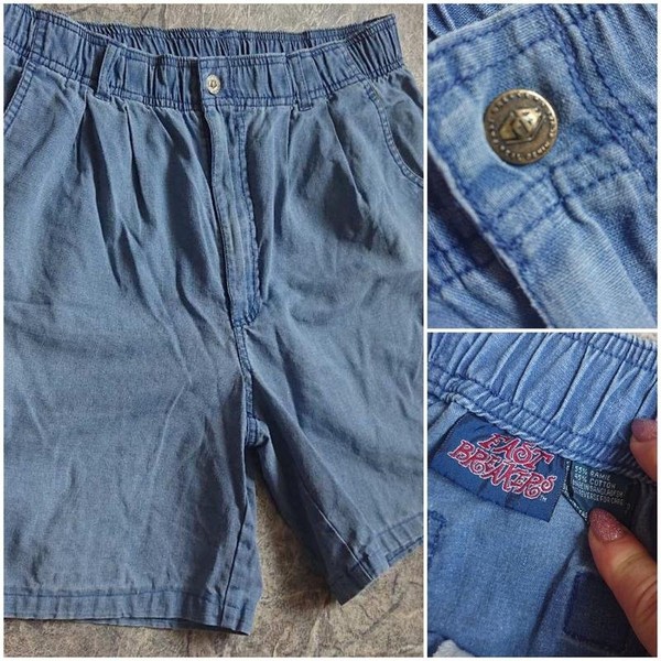 Women American Vintage Shorts Blue Viscose 40 / L