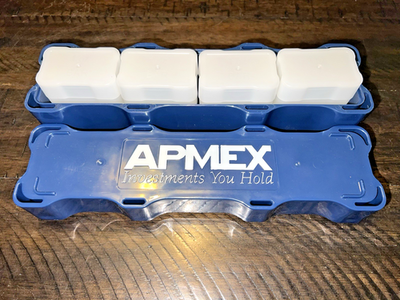 APMEX Bullion Mini Monster Box - With (4) EMPTY 1 oz. Bar Storage