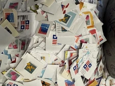 5 pounds on paper stamps UNITED STATES PERMIT BULK PREPAID NON PROFIT UNSORTED