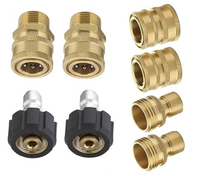 #ad #ad Universal Pressure Washer Quick Connect Adapter Set M22 14mm to 3 8quot; Quick D... $31.54