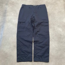 VF Imagewear Cargo Trousers Mens Large Military Multi-Pocket Pants, Navy