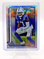 2025 Topps Chrome Refractor CHARVARIUS WARD #129 Colts NFL