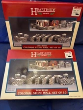 LEMAX Colonial Stone Wall #93304 10pc Two Sets - 1999  1 NEW 1 EUC Free Ship