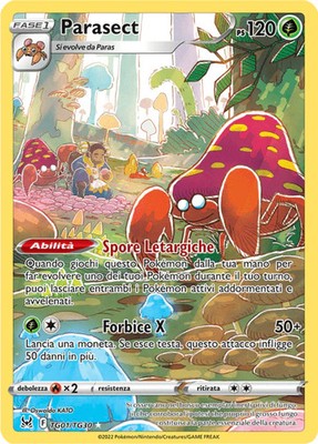 218-196 TG01-TG30 Parasect Trainer Gallery LOR Lost Origin ITA NM