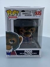 Funko POP! Figura de vinilo Television Umbrella Academy Pogo #935 CAJA DAÑADA