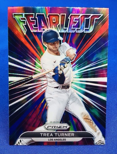 2022 Panini Prizm - TREA TURNER #FL-8 “Fearless SILVER PRIZM” - Dodgers - Picture 1 of 4