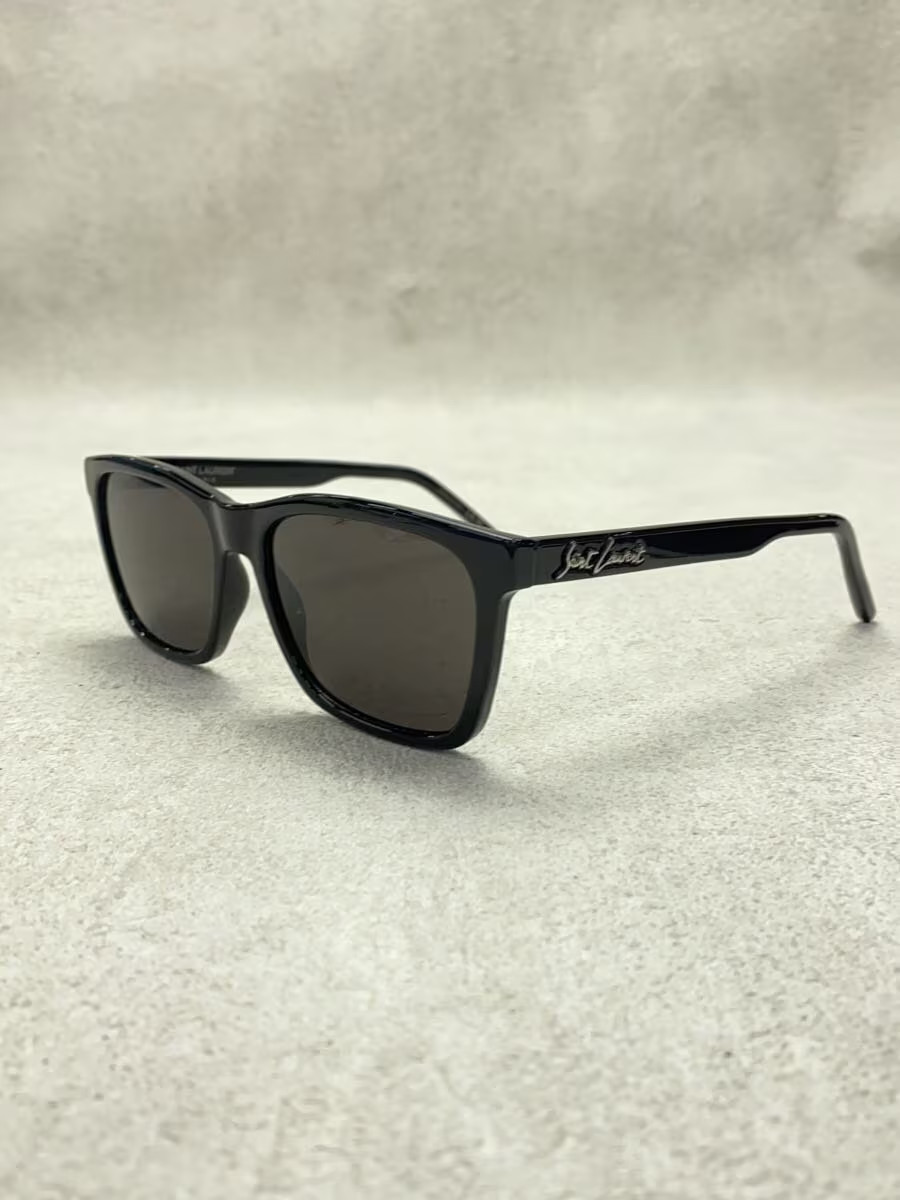 SAINT LAURENT Occhiali da Sole Uomo Wellington in Plastica Nero SL318