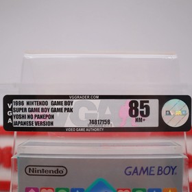 Game Boy Original Game YOSHI NO PANEPON - VGA GRADED 85 NM+ SILVER! BRAND NEW!