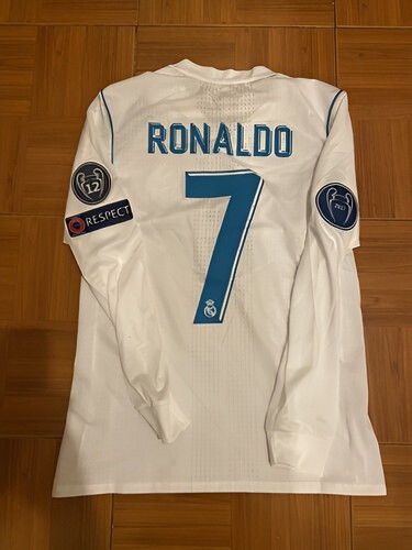 Real Madrid 2017-18 Home Player Version Jersey Ronaldo #7 Champions League