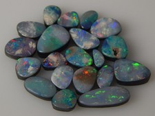 25.30 Carat Australian Doublet Opal 6x3x2 TO 13x5x3 MM 20 Pcs Gorgeous D-173