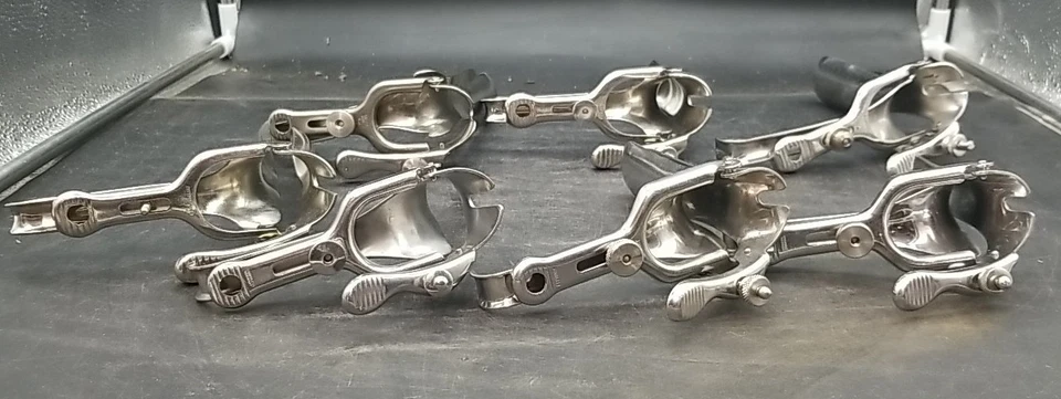 Vaginal Speculum LOT of 7 Vintage OB/GYN Surgical Instruments Stainless - Image 4 of 4