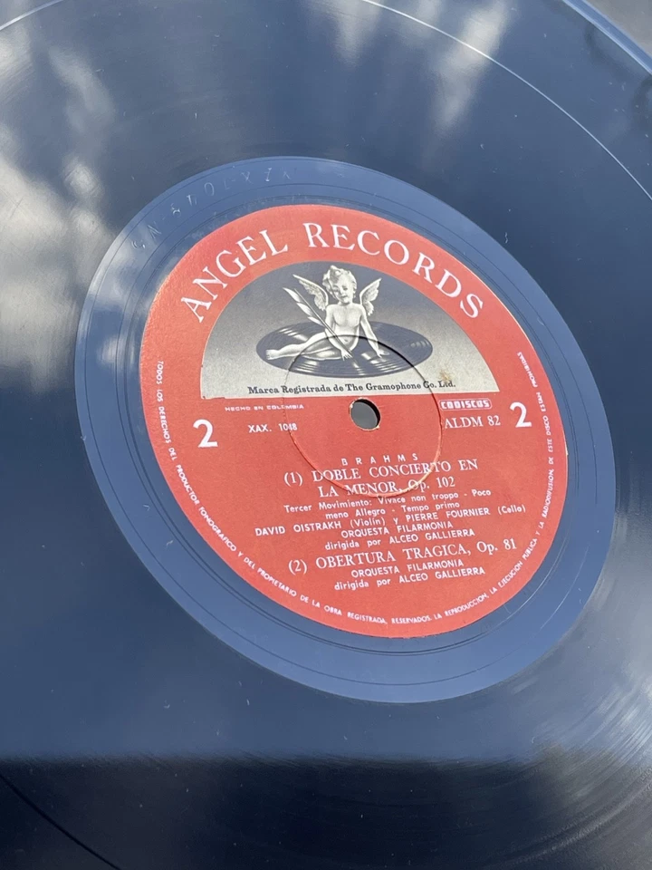 David Oistrakh Pierre Fournier, Brahms – Double Concerto / Tragic Overture RARE - Image 3 of 4