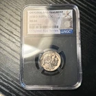 1938-D 5c Buffalo Nickel - NGC MS 66 Original Bag Fragment Label Series #BM