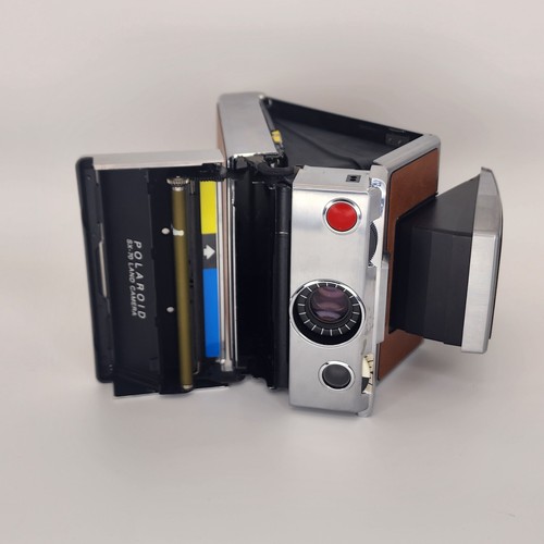 Vintage Polaroid SX-70 Land Camera Leather Folding Instant With Box UNTESTED USA - Picture 11 of 20