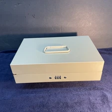 Metal Cash Box w adjustable number combination lock and Coin Holder