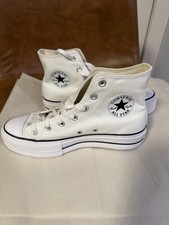 Converse Chuck Taylor All Star Lift Platform High Top Canvas Sneakers - White 7,
