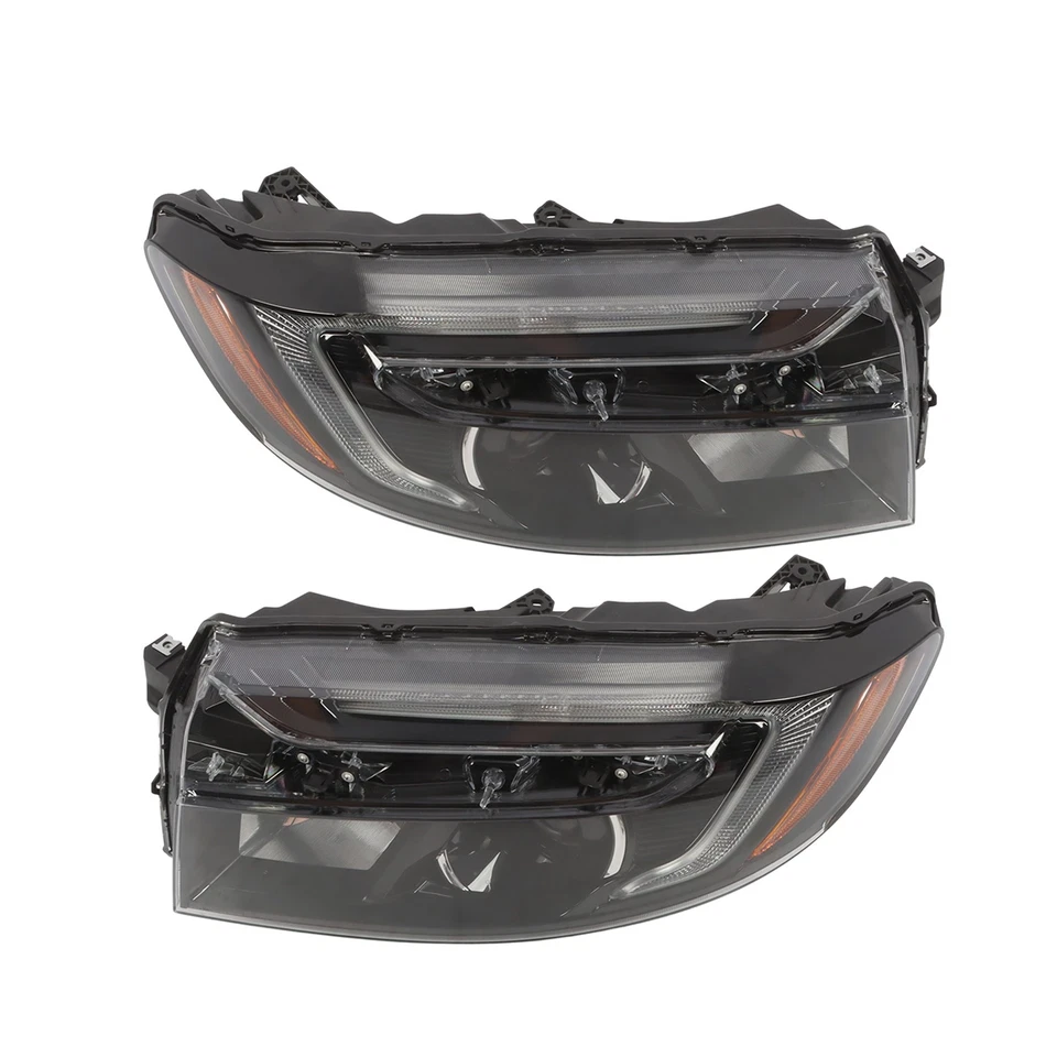 Headlights Assembly Pair For Honda Ridgeline 2021-23 Passport 2022-23 LED 7-wire - Imagem 3 de 4