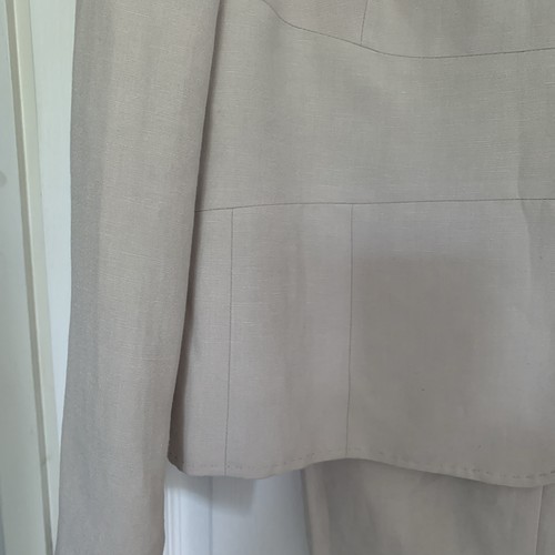 Planet Linen Mix Trouser Suit. Jacket Size 20. Trousers Size 18 Stone Colour - Picture 3 of 16
