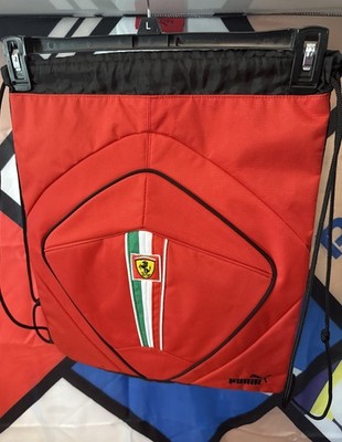 Ferrari Puma Drawstring Backpack 17.5x14.5 Inches Officially Licensed Italian
