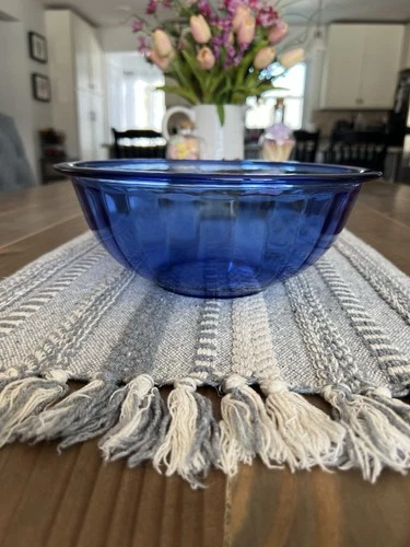 Vintage PYREX Cobalt Blue Glass Mixing Bowl #325 2.5L 10" Nesting (1 Bowl)