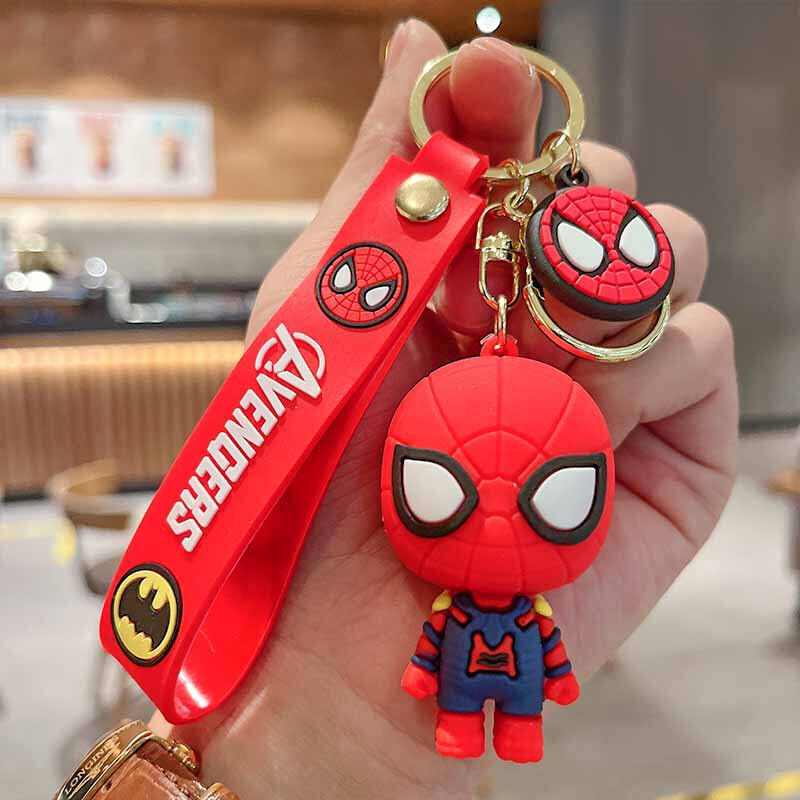 Spider Man Keychain Mini Action Figure Homecoming Pendant Car Key
