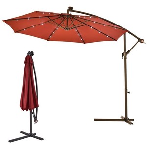 Sombrilla ORIGINAL Umbrella Colgante Con Luz LED Solar Para Jardín